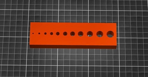 agujeros calibre 3d limitación descargar gratis stl modelo imprimiblescom modelos impresoras prueba calibracion diámetro tamaño agujero 3d print model - Mito3D