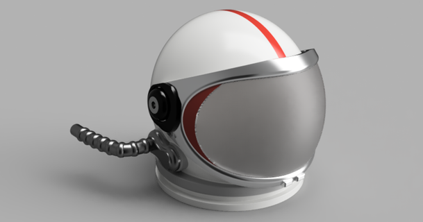 gi joe gemini style astronaut helmet jamie claye download free stl model printablescom 3d models toys & games action figures statues 3d print model - Mito3D