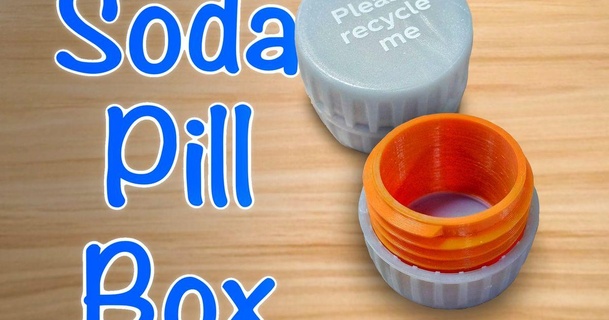 soda pill box bugman 140 download free stl model printablescom 3d models healthcare medical tools medication medicine pills tablet 3d print model - Mito3D