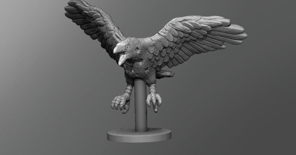 zombie crow schlossbauer download free stl model printablescom 3d models toys & games outdoor dnd dungeonsanddragons tabletop 3d print model - Mito3D
