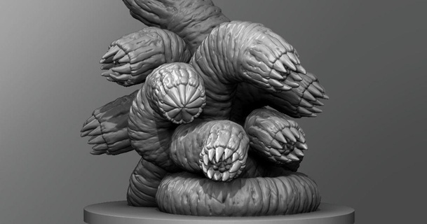 hydra worm schlossbauer download free stl model printablescom 3d models toys & games outdoor dnd dungeonsanddragons tabletop 3d print model - Mito3D