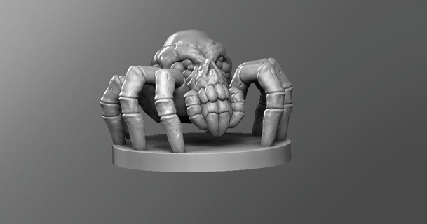 spider skull schlossbauer download free stl model printablescom 3d models toys & games outdoor dnd dungeonsanddragons tabletop 3d print model - Mito3D