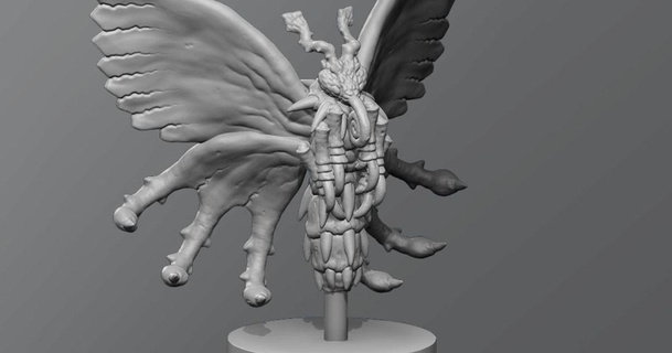 poison butterfly schlossbauer download free stl model printablescom 3d models toys & games outdoor dnd dungeonsanddragons insect tabletop 3d print model - Mito3D