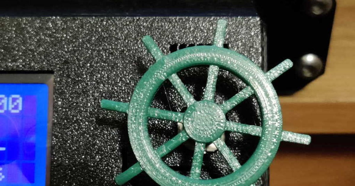 prusa ship's wheel control knob mk3s dral download free stl model printablescom 3d models printers accessories prusaknob ship steeringwheel 3D print model - Mito3D