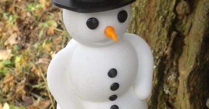 snowman screwable hat hidden compartment key-stash geocaching mates download free stl model printablescom 3d models seasonal designs winter & christmas year's decoration screw 3d print model - Mito3D