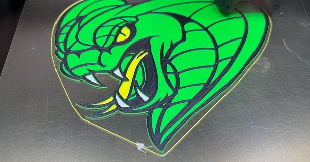 yeşil mamba okul kaos büyücüsü indir Bedava stl model printablescom 3d modeller Sanat tasarım 2d tabaklar logolar abs yılan Yılan 3d print model - Mito3D