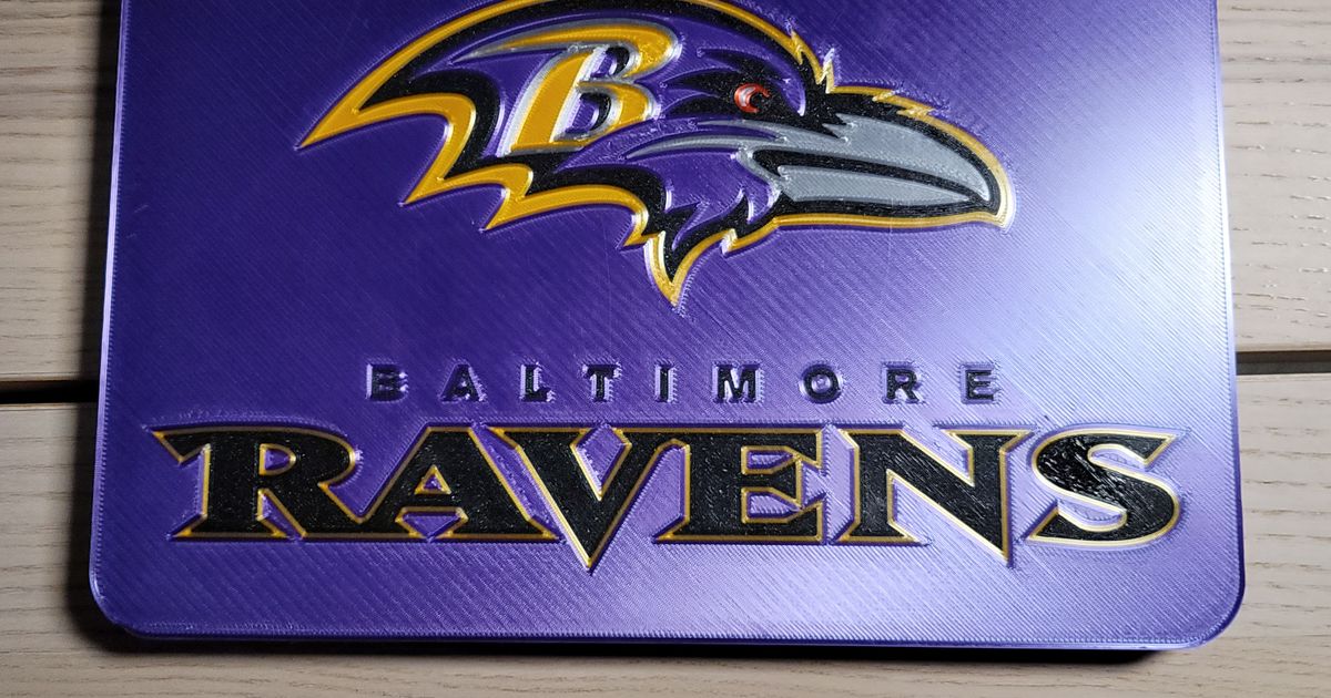 NFL Baltimore Ravens 3D Logo Series Wall Art - 12x12 2507248 - The