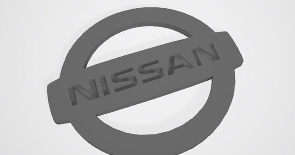 nissan logotipo funcoolio baixar livre stl modelo printablescom 3d modelos passatempo fabricantes automotivo 3d print model - Mito3D