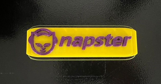 Napster aimant assiette tatoo timbre Luther Télécharger libre stl modèle imprimablescom 3d modèles art conception 2d assiettes logos Roi mp3 p2p 3d print model - Mito3D