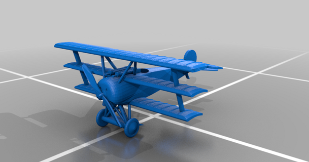 fokker dr1 vandirac download free stl model printablescom 3d models toys & games vehicles airplane germany plane wwi 3d print model - Mito3D