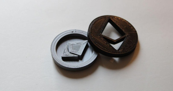 Ethereum madeni para arsenik indir Bedava stl model printablescom 3d modeller Sanat tasarım 2d tabaklar logolar bitcoin blok zinciri paralar kripto 3d print model - Mito3D