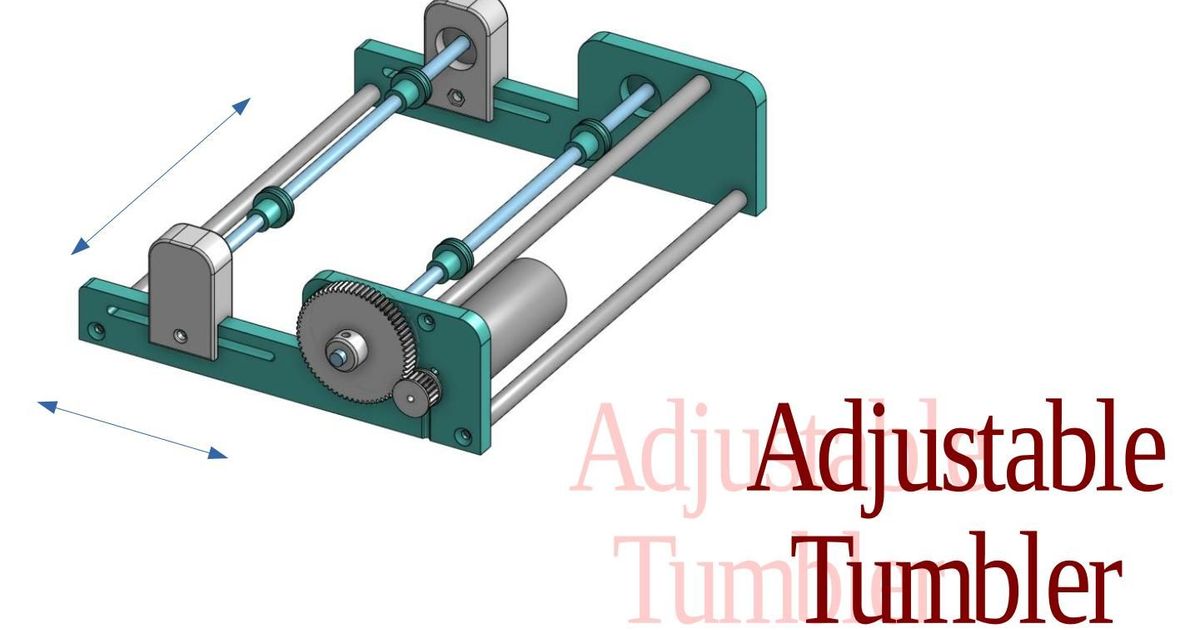 adjustable polish tumbler machine hans download free stl model printablescom 3d models hobby & makers tools polisher pot rotary 3D print model - Mito3D