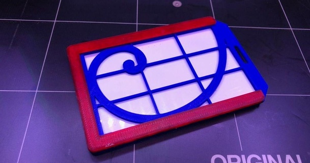 tek çift rozet Kulp destek İspanyol indir Bedava stl model printablescom 3d modeller moda Aksesuarlar Rozetler rozetçi kart sahibi 3d print model - Mito3D