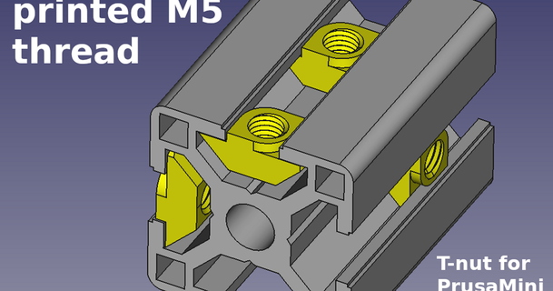 t-nut m5 thread prusa mini extrusions hd creator download free stl model printablescom 3d models printers - upgrades extrusion prusamini 3d print model - Mito3D