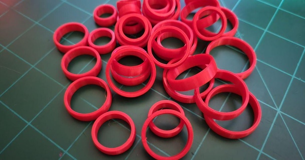 sencillo anillo tamaños deleitar descargar gratis stl modelo imprimiblescom 3d modelos Moda accesorios joyería anillos 3d print model - Mito3D
