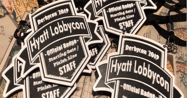lobbycon badge inverted1 download free stl model printablescom 3d models fashion accessories badges conference derbycon hacker 3d print model - Mito3D