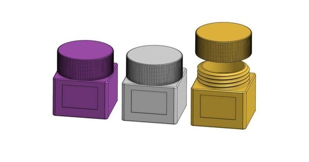 klein Quadrat Container Hans download frei stl Modell Printablescom 3d Modelle Haushalt Dekor 3d print model - Mito3D
