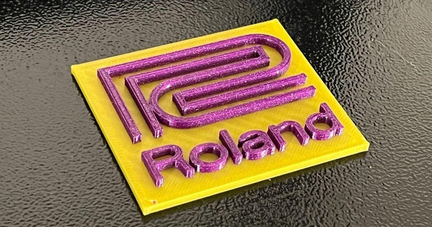 roland logo magnet keychain set luther download free stl model printablescom 3d models art & design 2d plates logos 808 audio drums gear 3d print model - Mito3D