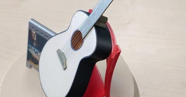 guitar che miniatura bricodina actuación 3d descargar gratis stl modelo imprimiblescom modelos Arte diseño esculturas acústico guitarra acustica diorama 3d print model - Mito3D
