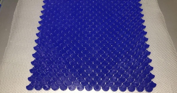 fish scale fabric 3dprintnovesia download free stl model printablescom 3d models fashion accessories fishscales flex flexible 3d print model - Mito3D