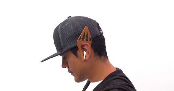 elf earbud holders adafruit download free stl model printablescom 3d models costumes & accessories cosplay general airpods earbuds ears flexiblefilament 3d print model - Mito3D
