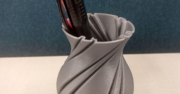 pencil vase reeder download free stl model printablescom 3d models household decor 3d print model - Mito3D