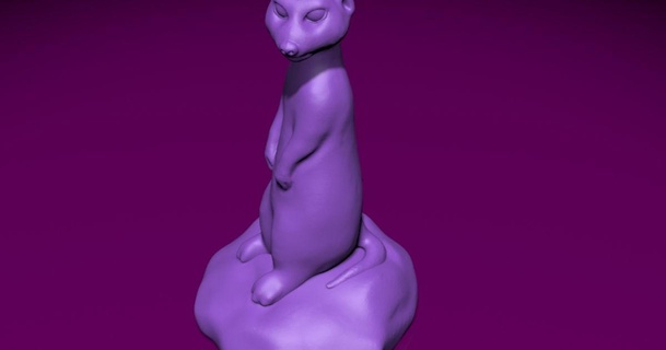 suricata figura cortador jipc descargar gratis stl modelo imprimiblescom 3d modelos Arte diseño esculturas animal gato decoración figurilla 3d print model - Mito3D