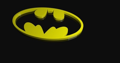 batman llavero 90s stevehlau descargar gratis stl modelo imprimiblescom 3d modelos disfraces accesorios batmanlogo batmansímbolo llaveros 3d print model - Mito3D