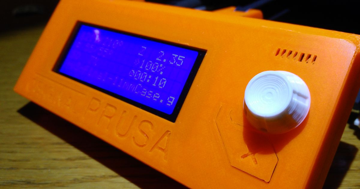 prusa i3 lcd mando inspirado original mk2 stevehlau descargar gratis stl modelo imprimiblescom 3d modelos impresoras actualizaciones lcdknob prusai3 3D print model - Mito3D