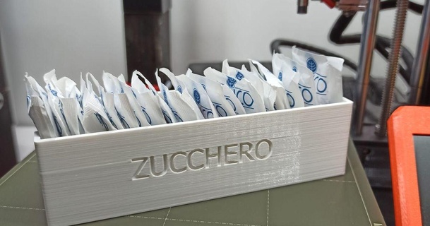 porta zucchero cucina gelido Scarica gratuito stl modello printablescom 3d Modelli domestico Italia bustine 3d print model - Mito3D