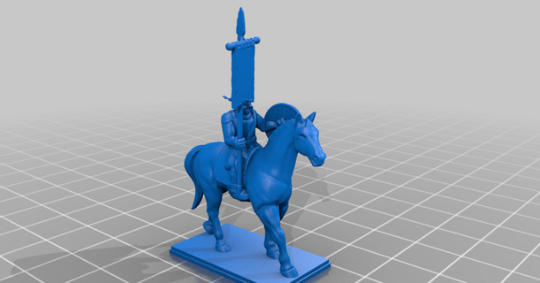 antiguidade gótico luz cavalaria cara feira baixar livre stl modelo printablescom 3d modelos brinquedos jogos 20mm 25mm bárbaro comandante 3d print model - Mito3D