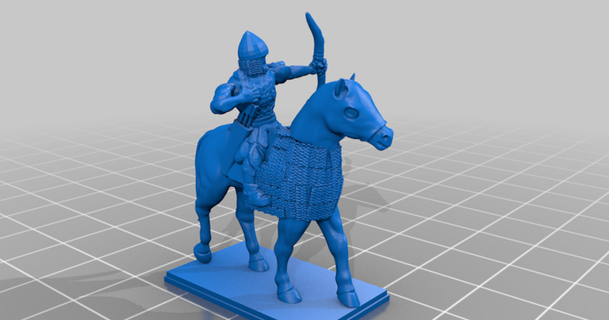 late antiquity - sassanid heavy cavalry guy montag download free stl model printablescom 3d models toys & games 20mm 25mm archer cavalryarcher 3d print model - Mito3D