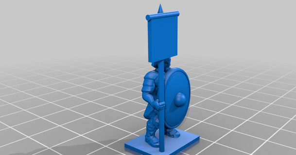 retard antiquité romain lourd infanterie commander gars Lundi Télécharger libre stl modèle imprimablescom 3d modèles jouets Jeux 20mm 25mm commandant historique 3d print model - Mito3D