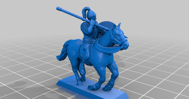 classical antiquity - carthaginian veteran medium cavalry guy montag download free stl model printablescom 3d models toys & games 20mm 25mm carthago historical 3d print model - Mito3D