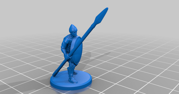 classical antiquity - carthaginian lybian heavy spearmen guy montag download free stl model printablescom 3d models toys & games 20mm 25mm carthago historical infantry 3d print model - Mito3D
