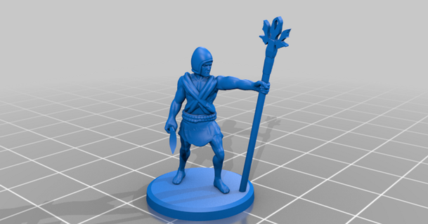 early antiquity - sumerian infantry command guy montag download free stl model printablescom 3d models toys & games 20mm 25mm commander historical 3d print model - Mito3D