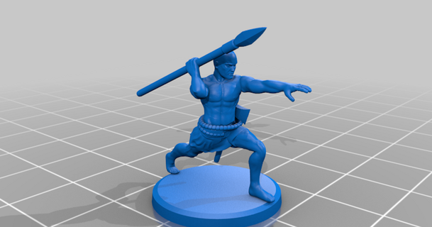 early antiquity - sumerian light infantry guy montag download free stl model printablescom 3d models toys & games 20mm 25mm historical spearman 3d print model - Mito3D