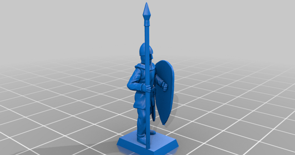 generic medieval spearmen guy montag download free stl model printablescom 3d models toys & games 20mm 25mm historical infantry 3d print model - Mito3D