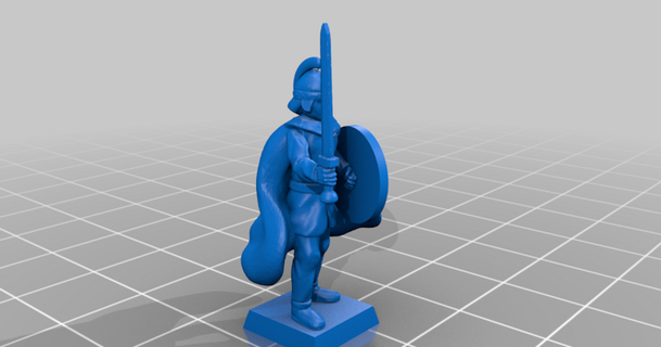 tardi romano medio fanteria comando tipo Lunedi Scarica gratuito stl modello printablescom 3d Modelli giocattoli Giochi 20mm 25mm comandante storico 3d print model - Mito3D