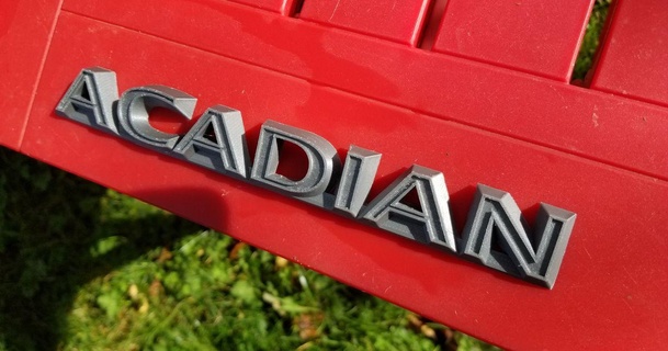 acadian car emblem gerrypb download free stl model printablescom 3d models hobby & makers automotive badge restoration vintage 3d print model - Mito3D