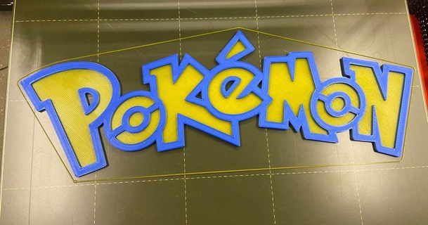 pokemon logo placa miguel m descargar gratis stl modelo imprimiblescom 3d modelos Arte diseño 2d platos logos bulbasaur charmander Pikachu pokemons 3d print model - Mito3D