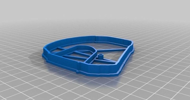 motorcycle helmet cookie cutter sandy wrestler download free stl model printablescom 3d models household kitchen cookiecutter 3d print model - Mito3D