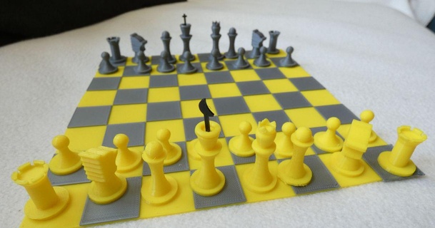 pequeno jogo xadrez crie ideias baixar livre stl modelo printablescom 3d modelos brinquedos jogos borda bispo tabuleiro Rei Xadrez chesspawn 3d print model - Mito3D
