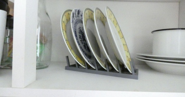 tellerst nder Platten Stand erstelle deineideen download frei stl Modell Printablescom 3d Modelle Haushalt Küche aufsteller Teller Halter Plattenständer Erzähler 3d print model - Mito3D