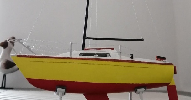 Oceano 18 velero modelo rebaño descargar gratis stl imprimiblescom 3d modelos juguetes juegos vehiculos barco pesca navegación vela 3d print model - Mito3D