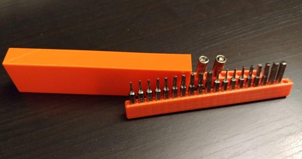compact bitholder up 4mm bits thowil download free stl model printablescom 3d models hobby & makers tools 3d print model - Mito3D