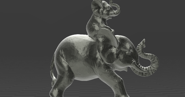 elephant charm necklace earing peter farell download free stl model printablescom 3d models fashion accessories baby cute 3d print model - Mito3D