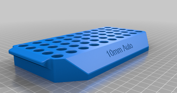 10mm auto reloading tray obsessed download free stl model printablescom 3d models sports & outdoor 3d print model - Mito3D
