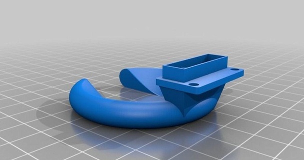 anycubic kossel cooler duct leveling-tool-space vipergtr download free stl model printablescom 3d models printers - upgrades anycubickossel anycubickosselplus autobedleveling deltafanduct 3d print model - Mito3D