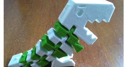kükreyen esnek Rex yeniden düzenleme polimerik indir Bedava stl model printablescom 3d modeller oyuncaklar oyunlar mafsallı dino Dinozor çift renkli ekstruder 3d print model - Mito3D